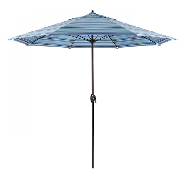 California Umbrella 9' Bronze Aluminum Market Patio Umbrella, Sunbrella Dolce Oasis 194061337240 - main
